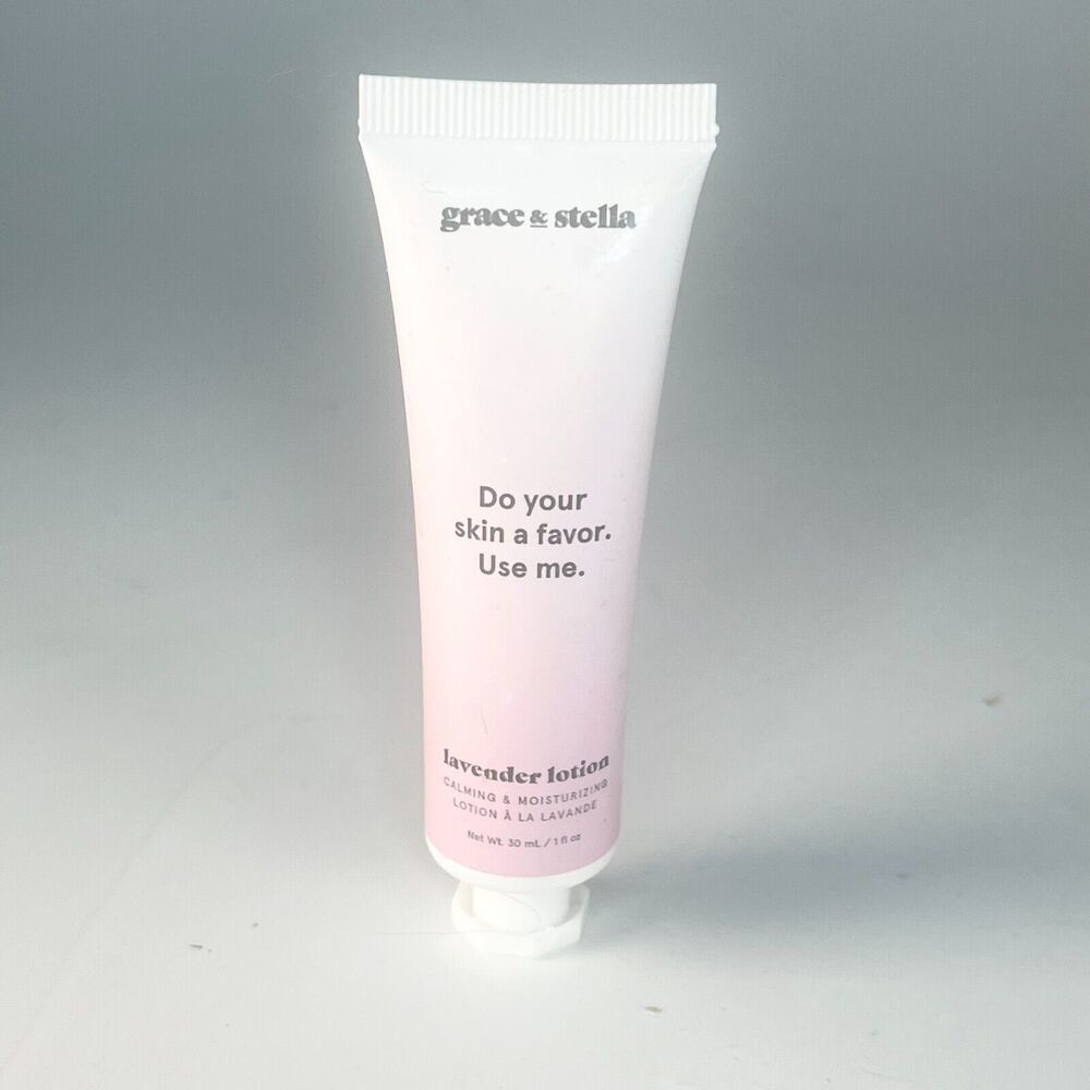 Grace & Stella Lavendar Lotion Calming Moisturizer Travel 1 fl oz 30ml New